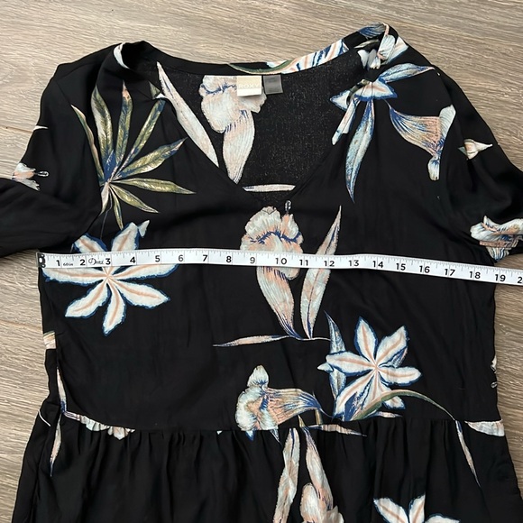 Roxy Floral Long Sleeve Blouse - Size Large - Picture 10 of 12